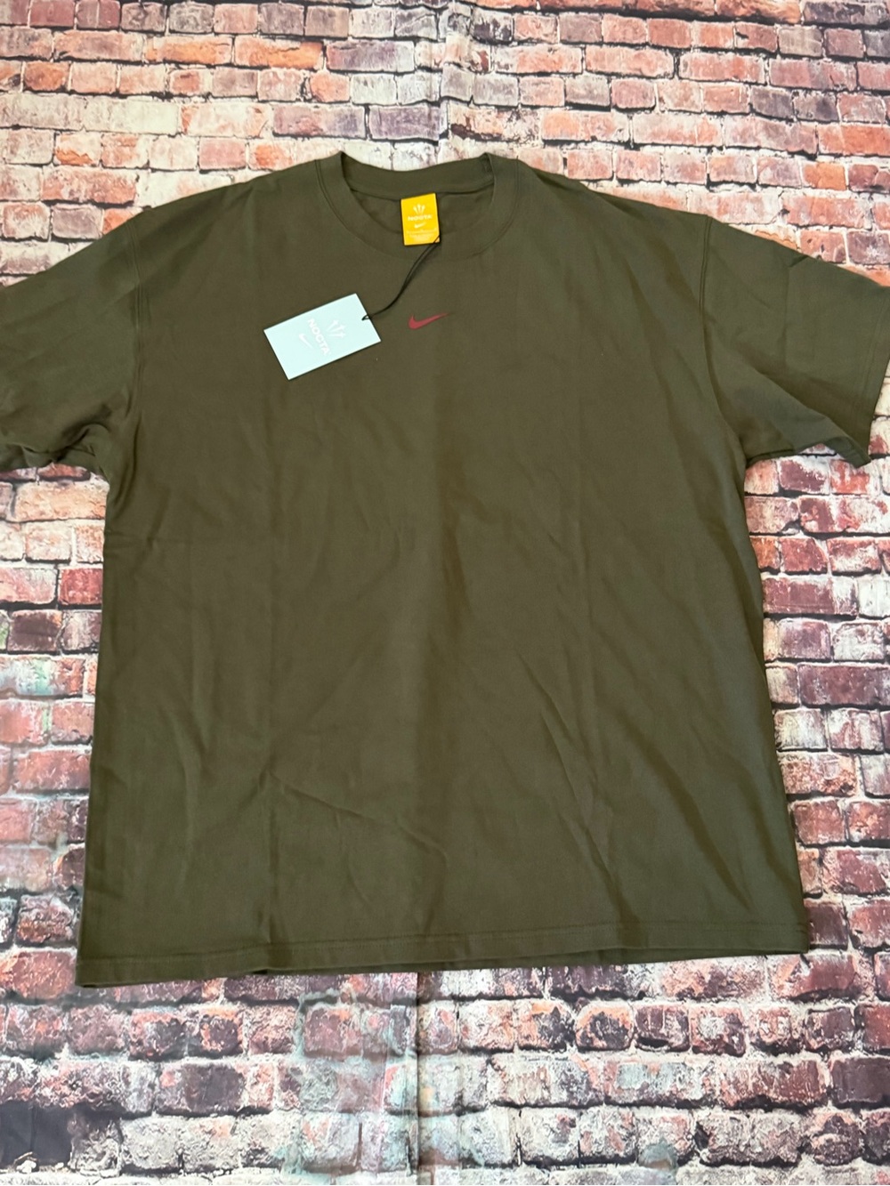 Nike x Okta Olive Green Short-Sleeve Crewneck T-Shirt